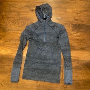 Long Sleeve Hoodie Shirt- Heathered